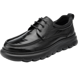 金利来男鞋2025秋冬新款头层胎黄牛皮商务休闲皮鞋男士软底超轻鞋