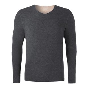 羊毛蚕丝保暖衣男士冬季无痕内搭德绒发热加绒上衣秋衣内衣打底衫