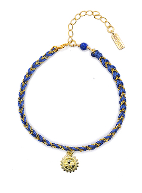 THISNESS纯银镀金小众编织手链