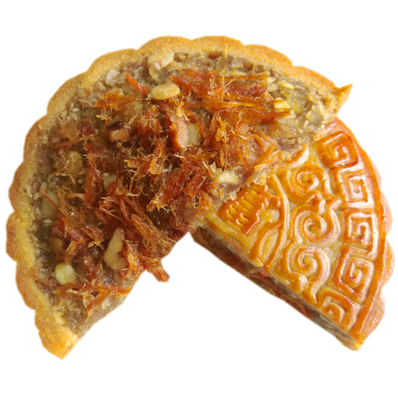 1斤广西合浦五仁叉烧大月饼老式传统手工伍仁金火腿蛋黄莲蓉礼盒