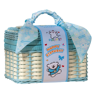 龙三叔十岁生日满月伴手礼回礼盒