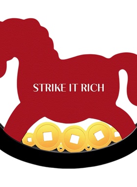 【马上有钱】创意入户玄关柜摆件客厅电视柜装饰品收银台小摆件