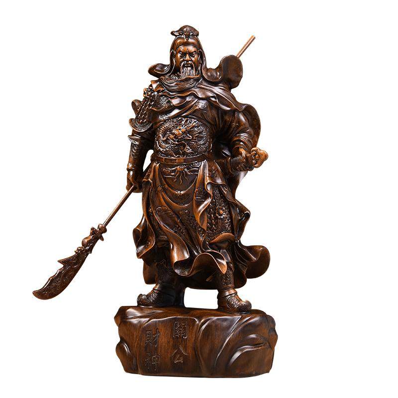 关公神像武财神武圣关二爷关羽摆件九龙关帝圣君招财供奉家用镇宅