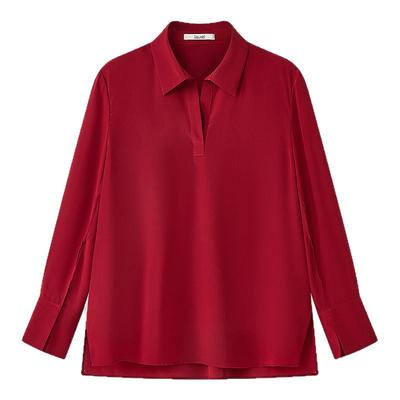 【16mm真丝双绉】Laurel劳芮26春新款翻领直身上衣LWL371C04200