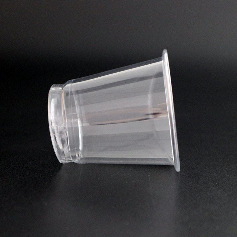 55ml一次性试饮杯52PET杯塑料杯透明加厚透硬质高小口径容量招待