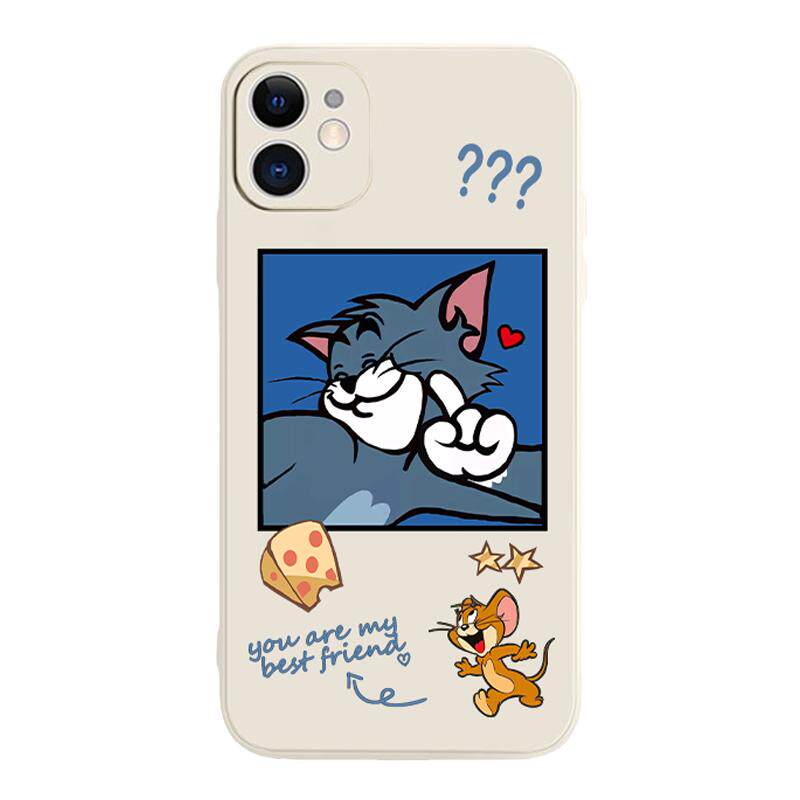 猫和老鼠苹果13情侣手机壳iPhone12promax适用小米11华为p40nova9