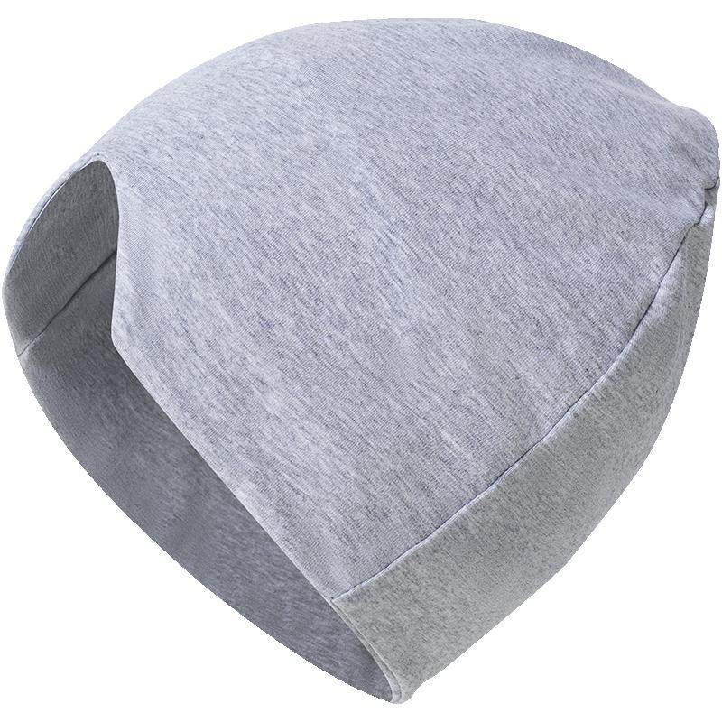 男款睡眠帽晚上睡觉戴的睡帽纯棉大码空调帽秋冬爸爸防风保暖头套