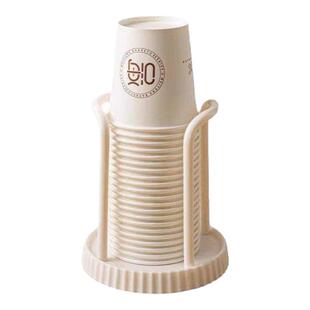 杯架子置物架高级感轻奢一次性纸杯架实木桌上桌面取杯器酒店商用