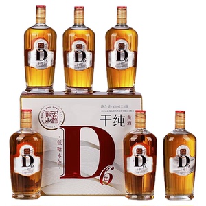古越龙山 干纯D6六年 干型 绍兴黄酒 500ml*6瓶