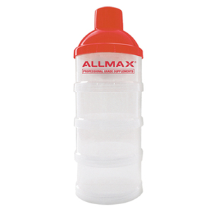 ALLMAX蛋白粉盒 健身便携式漏斗分粉分装盒子补剂罐 药盒收纳盒子