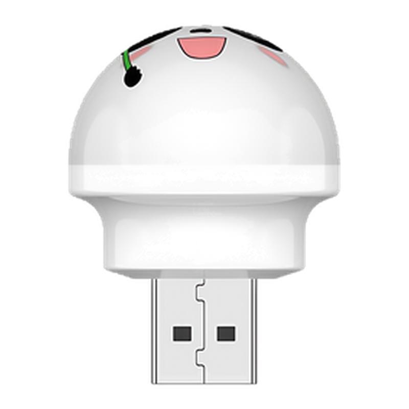 语音控制小夜灯熊猫智能熊猫声控usb家用发光节能氛围灯卧室宿舍