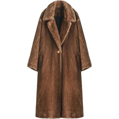 COCOBELLA长款环保皮草外套