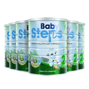 新西兰BabySteps蓓比步婴幼儿配方羊奶粉6-12月2段900g*6官网正品