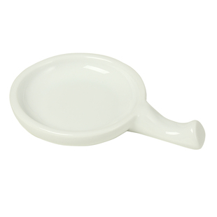 架笔墨蝶 白瓷墨碟料碟陶瓷砚台多功能笔搁调色盘瓷器墨池笔舔