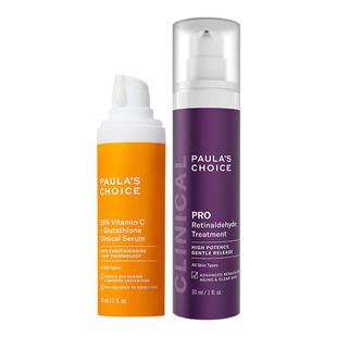 【跨境好物】宝拉珍选进阶早C晚A高效A醛PRO精华+C25精华美白抗老