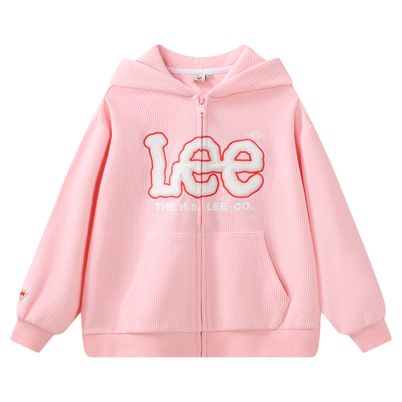 Leekids秋冬连帽针织开衫外套