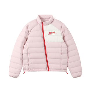 DONSMOKE冲锋衣撞色内胆DSM品质90白鸭绒排骨立领冬季保暖羽绒服