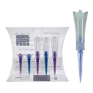 高尔夫球钉国王限位tee豹纹图经典三长二短黄橘蓝紫多种规格塑料T