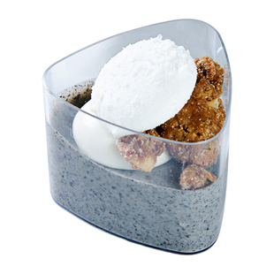 迷你慕斯杯布丁果冻品尝甜品杯食品级一次性杯子硬塑料带盖小容量