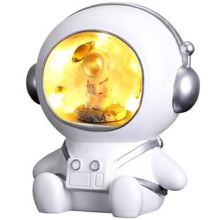 创意太空人夜灯摆件宇航员存钱罐生日礼物可爱装饰品卧室床头摆设