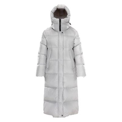 亮面中长款羽绒服女三千营极寒