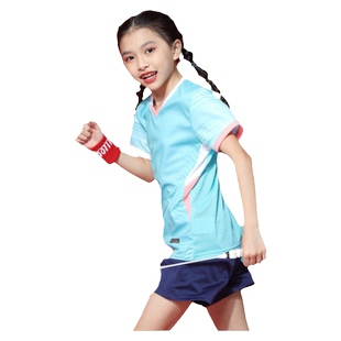 儿童羽毛球服套装男童女童女孩小学生短袖短裤速干运动服气排球服