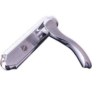 不锈钢卫生间锁家用通用型厕所门把手洗手间门锁无钥匙浴室门专用