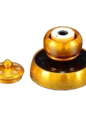 金色桌面可旋转车载八吉祥简约风