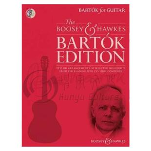 巴托克 作品集 吉他和钢琴 含CD 博浩原版乐谱书 Bartok for Guitar and Piano BH13242