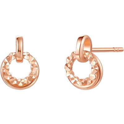 谢瑞麟悦己系列18K金耳钉