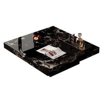天然大理石茶几正方形