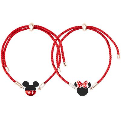 阿吉豆米奇米妮情侣手链