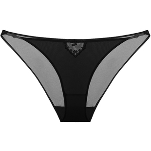 3条118元好奇蜜斯抗菌纯棉裆低腰性感蕾丝夏季轻薄三角内裤女透气