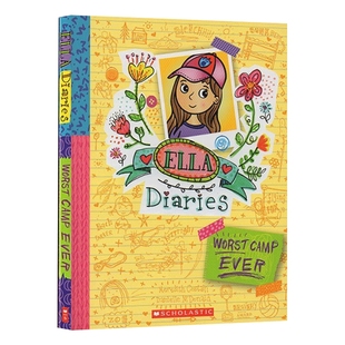 英文原版 Ella Diaries Worst Camp Ever艾拉日记2 糟糕的露营活动 儿童文学章节书读物 英文版 进口英语原版书籍