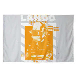 诺里斯海报F1赛车手Norris写真周边车迷装饰挂画背景墙布挂布挂毯