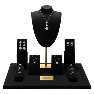 南卉高档首饰橱窗展示架子珠宝陈列道具立式项链耳环戒指展会摆件