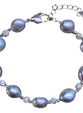 异形珍珠L.RUBY女巴洛克通勤灰