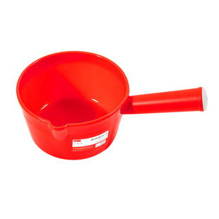 红色塑料水瓢老式短柄水舀浇花浇菜商用厨房水勺加厚家用洗澡水舀