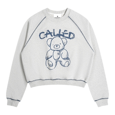 CALLEDBACK灰色小熊卫衣