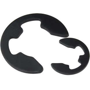 304不锈钢E型卡簧开口卡环轴承铁黑e形卡扣挡圈轴用M2M3M4M6M8M10