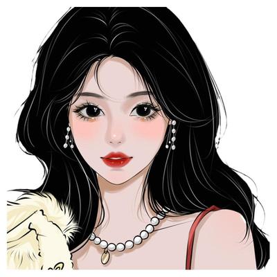 宠物定制水彩风结婚请柬手绘头像