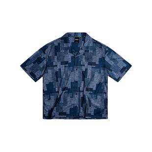 PHANTACi范特西 周杰伦同款 2024夏季新款短袖格纹图案衬衫男款