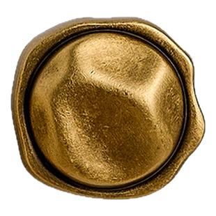 屿铜法式复古风黄铜柜门拉手抽屉橱柜衣柜门古铜色单孔家具小把手