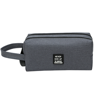 耐脏摔不坏!带密码锁文具盒男孩2025新款大容量简约双层笔袋高颜值简约文具收纳袋初高中防水便携手提铅笔袋