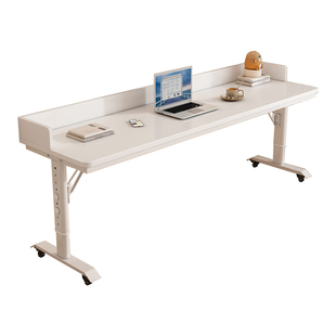 床上桌可移动实木升降电脑桌懒人跨床桌学生学习办公桌卧室床边桌