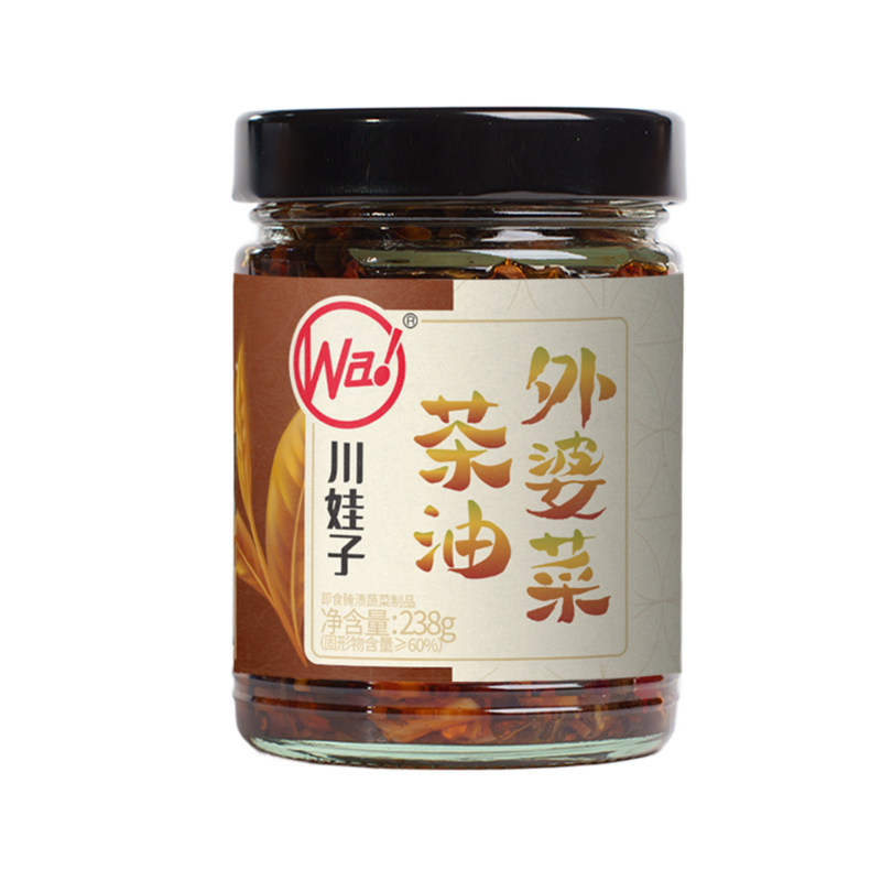 川娃子茶油外婆菜瓶装即食下饭菜