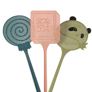 苍蝇拍家用2026年新款打蚊子拍塑料不易拍烂熟胶长柄神器卡通长蝇