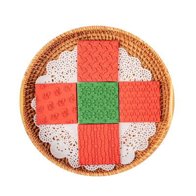 2025新款圣诞节翻糖压花模平铺立体花纹烟花麋鹿糖霜切模饼干模具