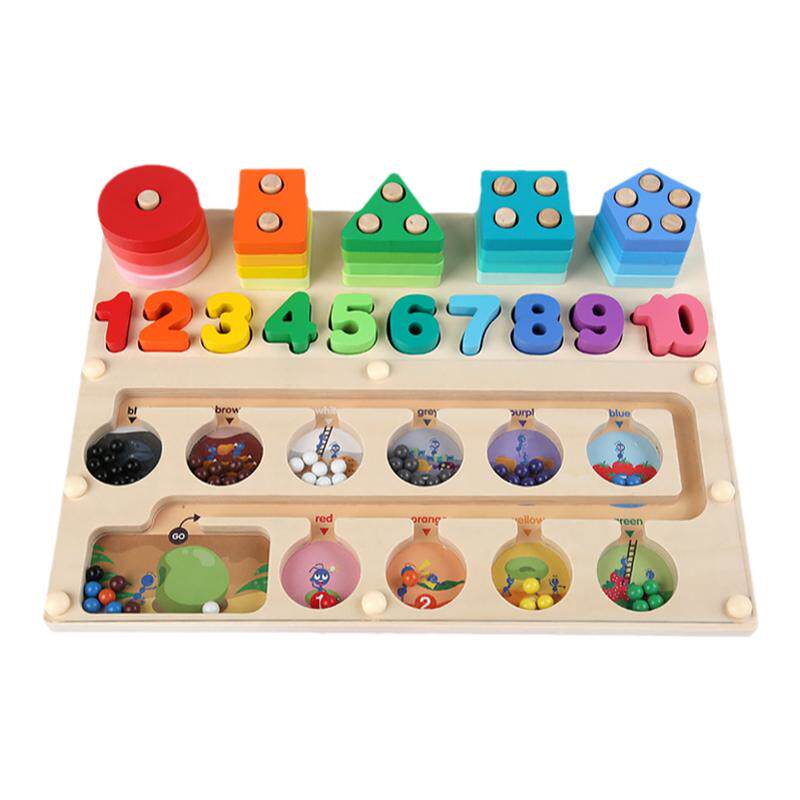 儿童磁性数字走珠迷宫玩具
