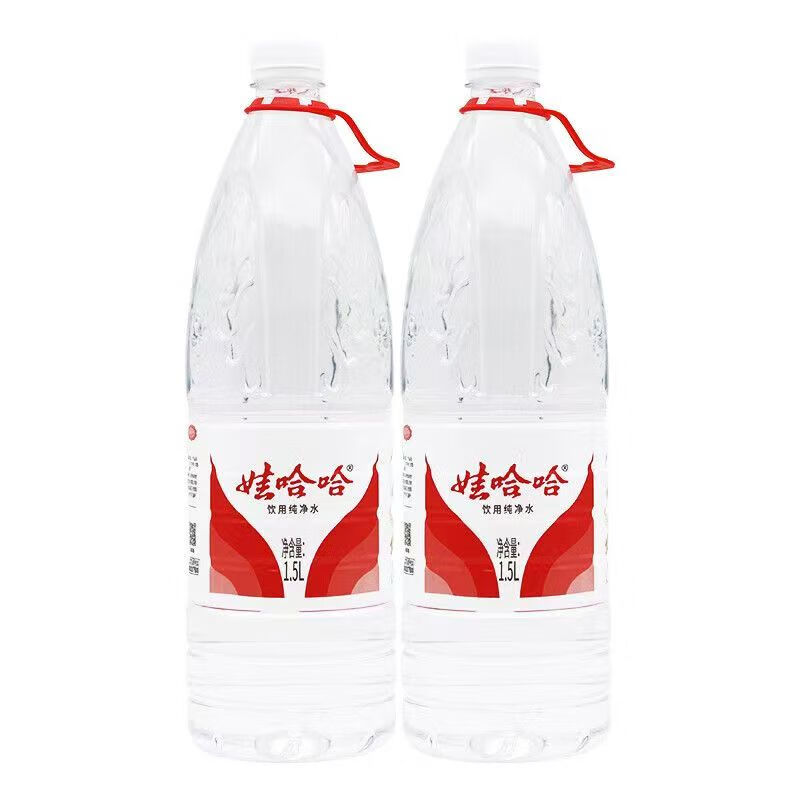 娃哈哈纯净水1.5L*12瓶整饮用天然矿泉水/饮用